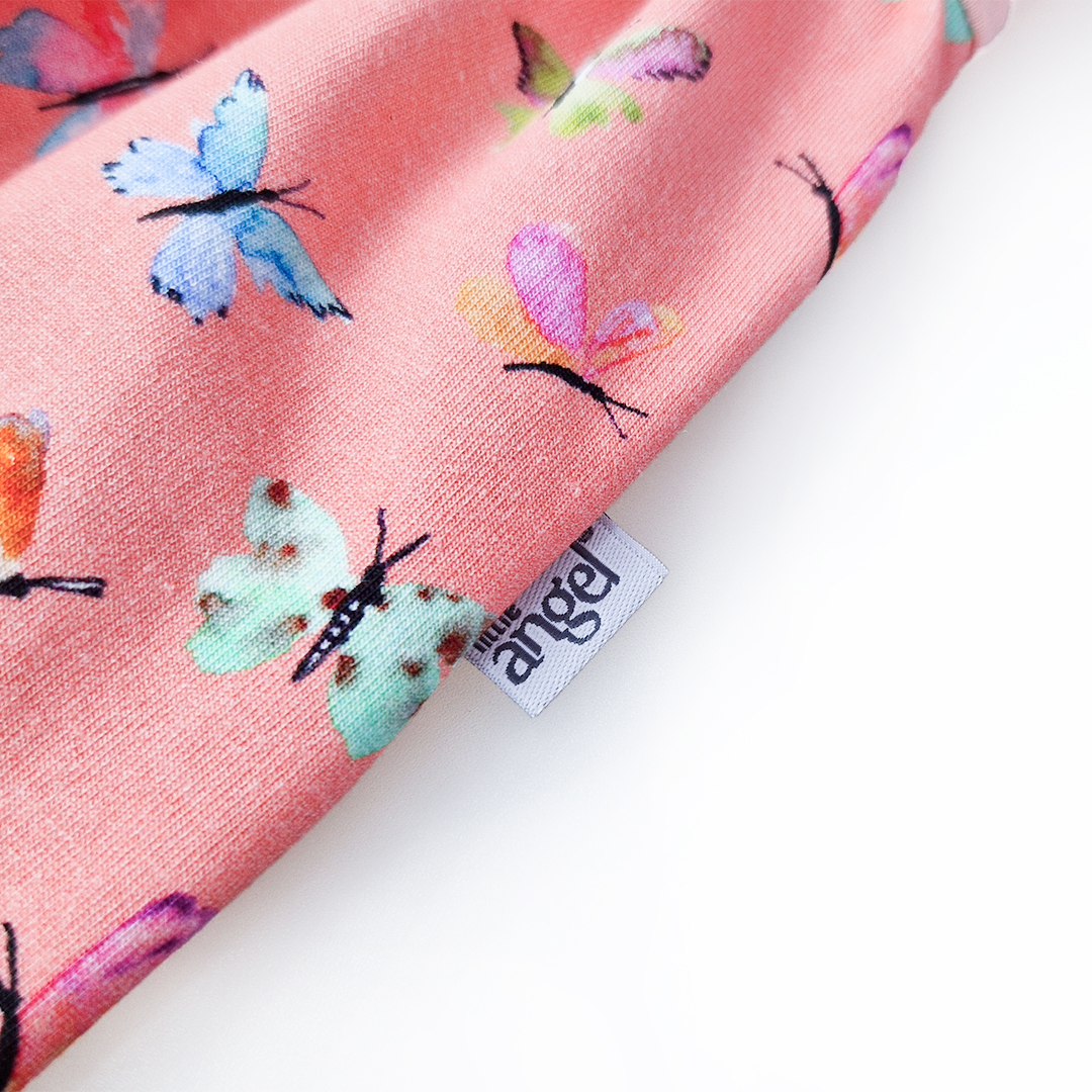 Body šaty tenké KR set Outlast® - sv.broskvová/motýlci 74