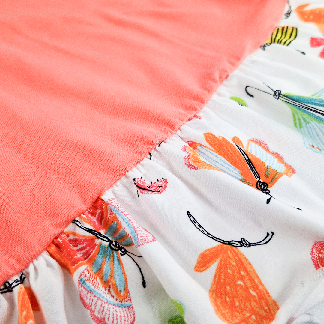 Tunika tenká Outlast® - tm.coral/motýlci 86