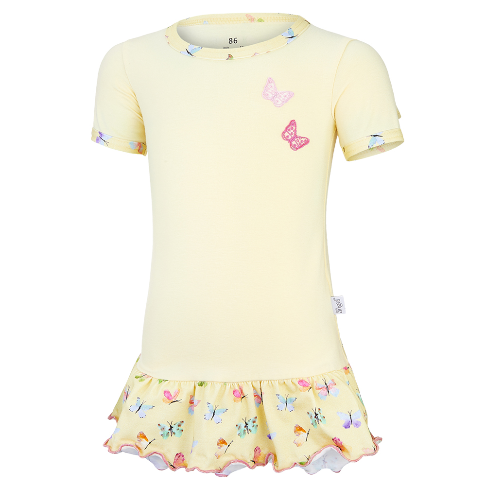 Tunika tenká Outlast® - sv.žlutá/motýlci 86