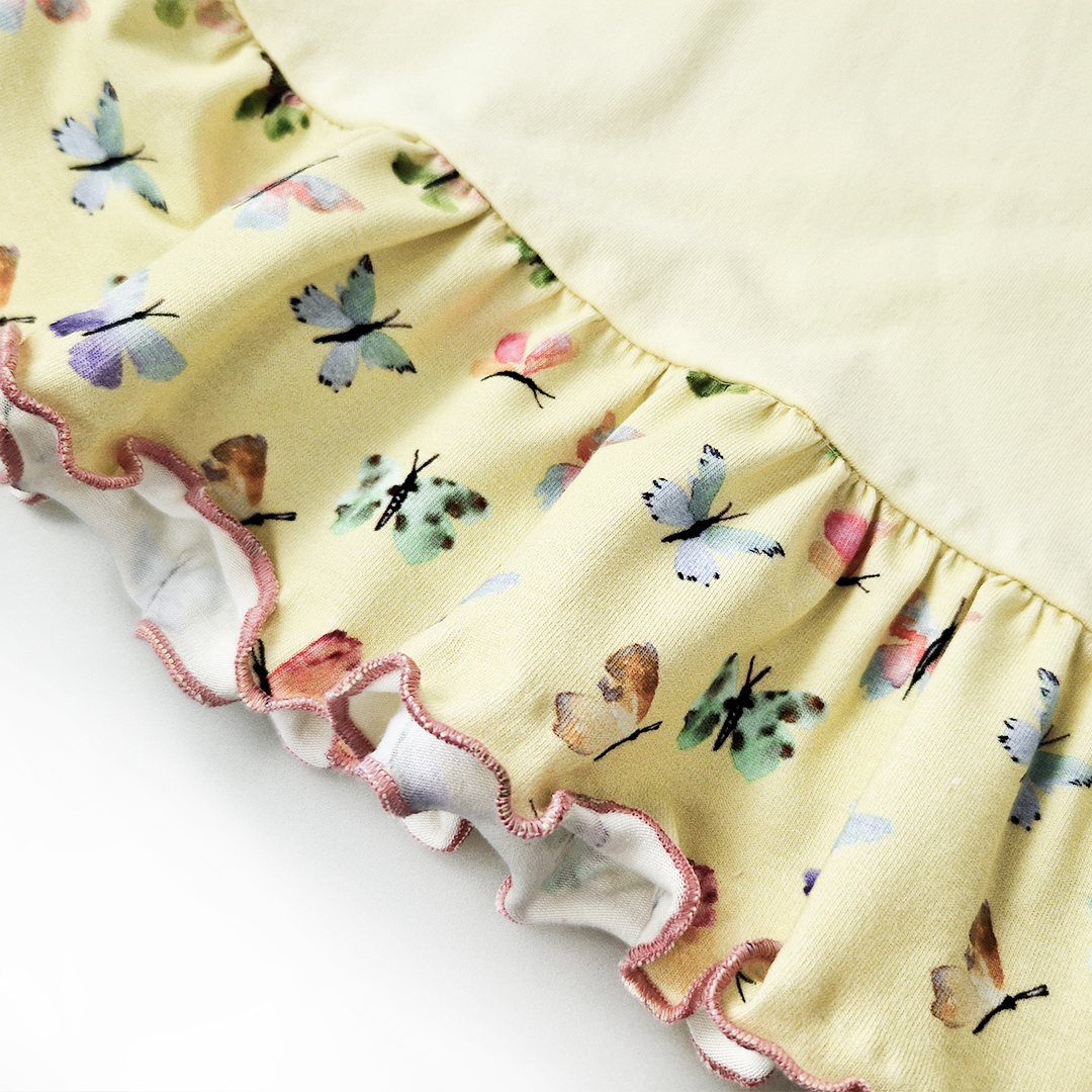 Tunika tenká Outlast® - sv.žlutá/motýlci 122