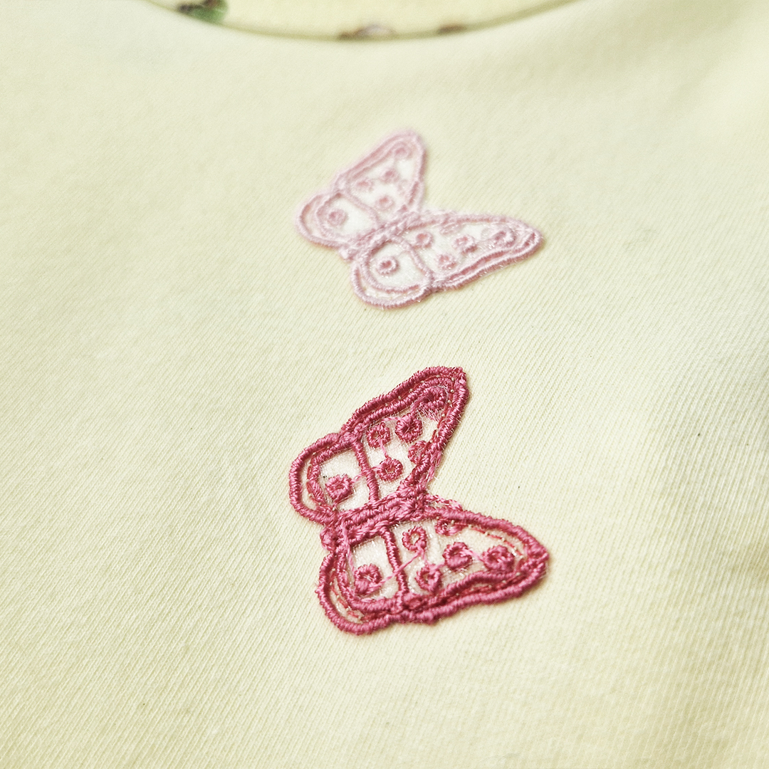 Tunika tenká Outlast® - sv.žlutá/motýlci 122