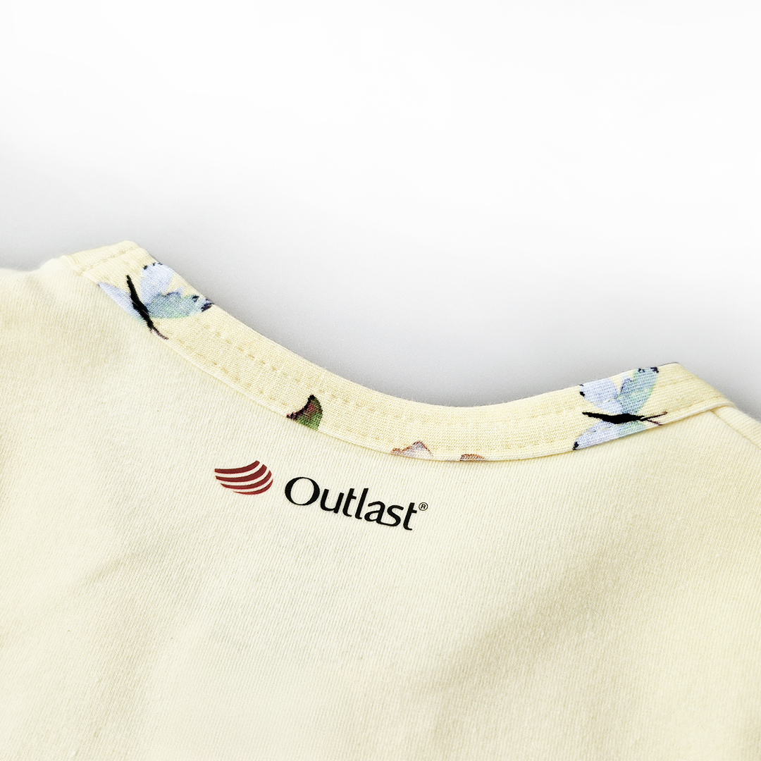 Tunika tenká Outlast® - sv.žlutá/motýlci 122