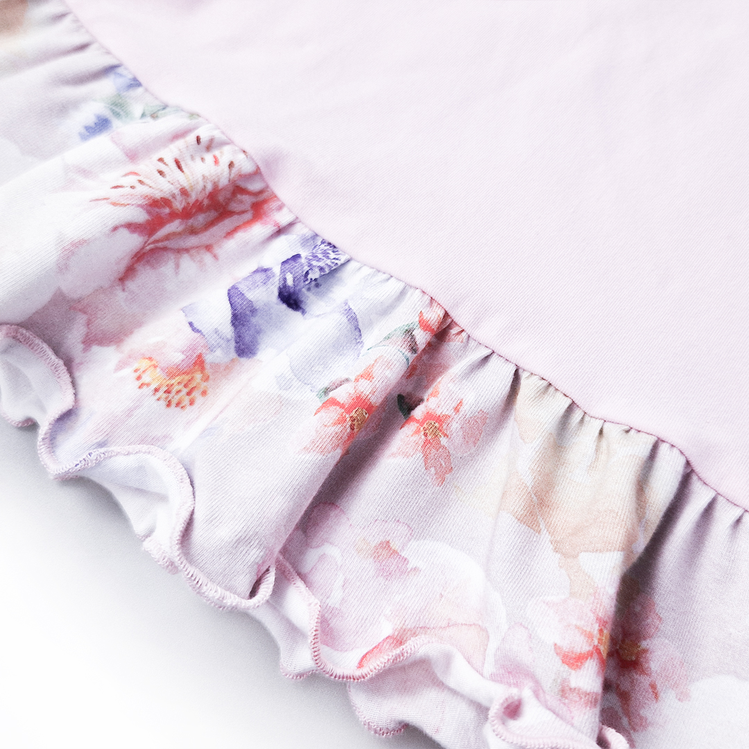 Tunika tenká Outlast® - růžová baby/sv.růžová květy 104