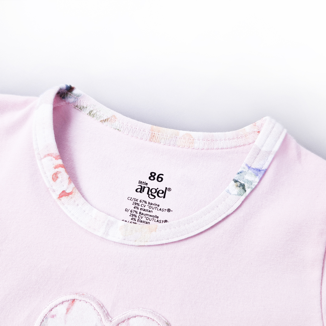 Tunika tenká Outlast® - růžová baby/sv.růžová květy 104