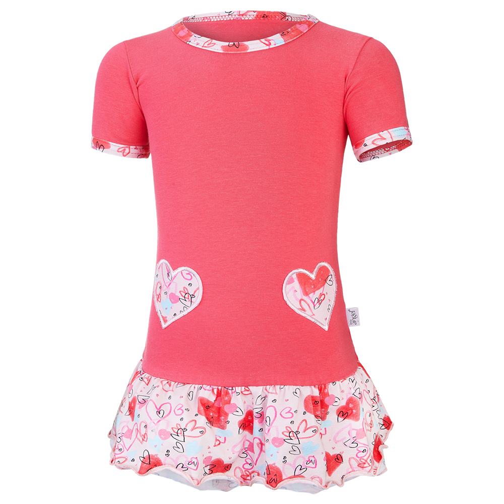 Tunika tenká Outlast® - jahodová/srdíčka 86