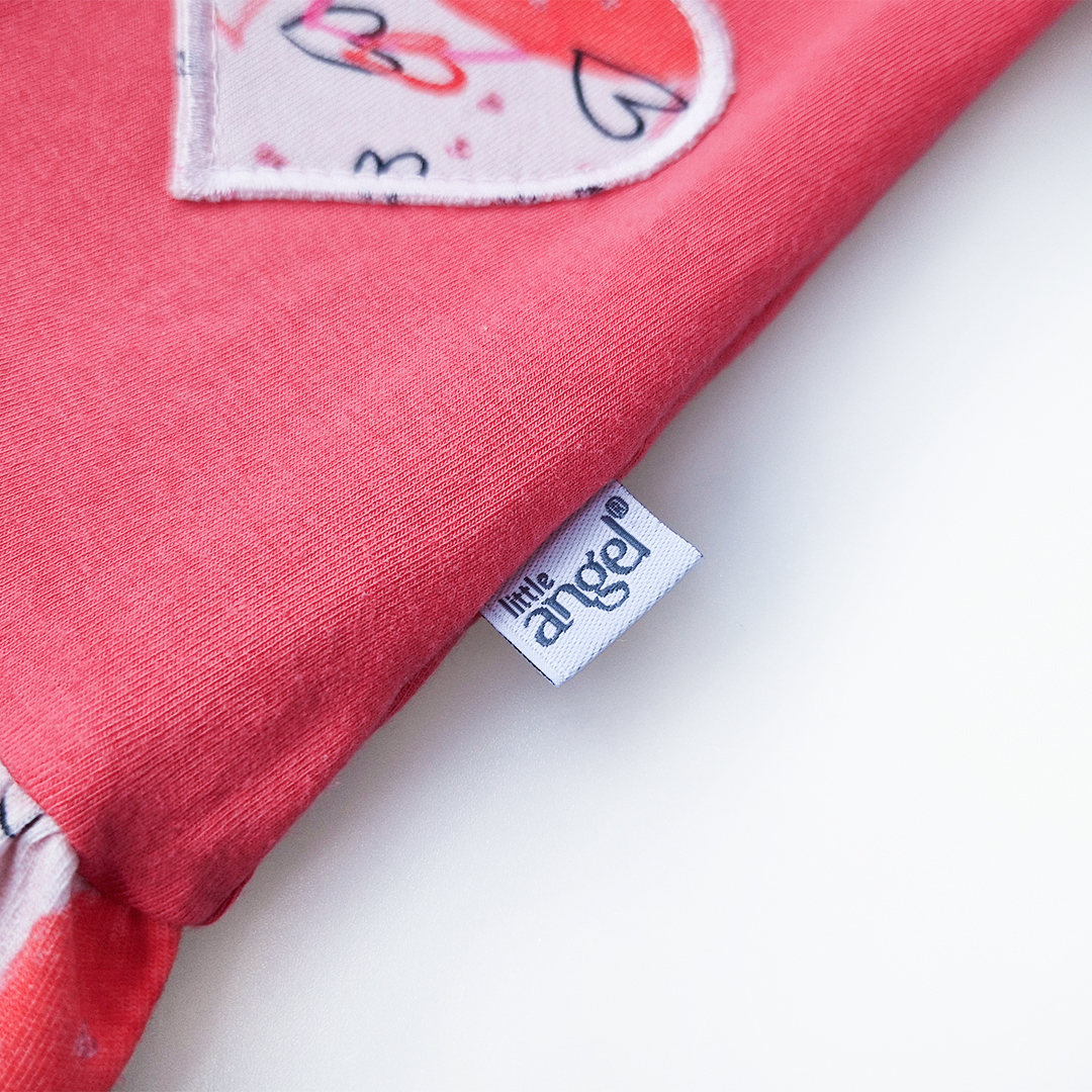 Tunika tenká Outlast® - jahodová/srdíčka 116