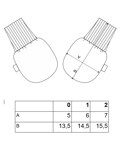 Rukavice NICKI bez palce Outlast® - mint 0