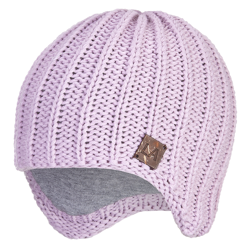 Čepice pletená na uši Outlast ® - sv.fialová 1 | 36-38 cm