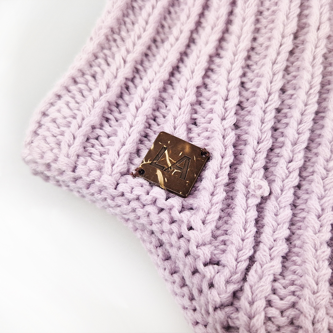 Čepice pletená na uši Outlast ® - sv.fialová 1 | 36-38 cm