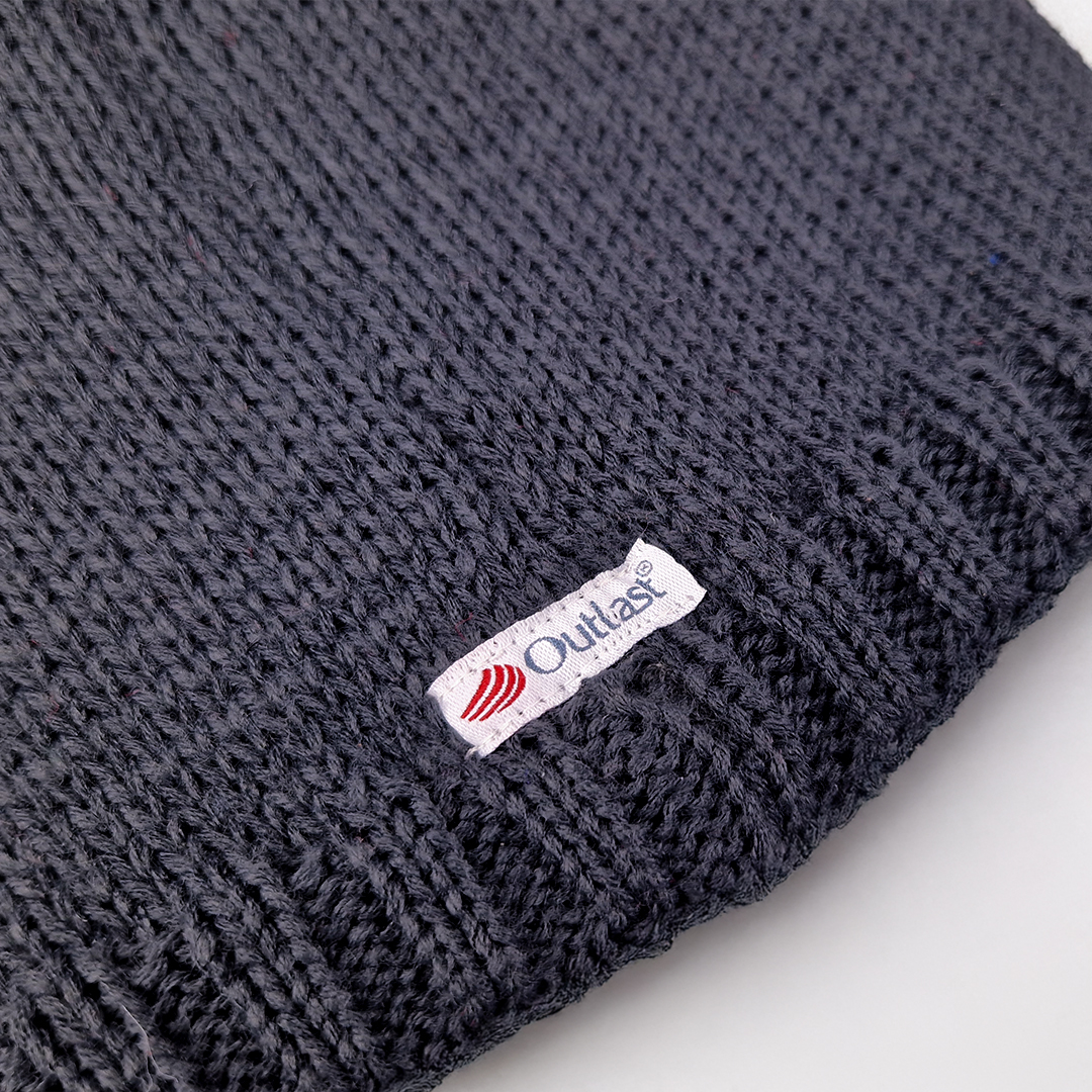 Nákrčník pletený hladký LA dětský Outlast ® - antracit 3 | 42-44 cm