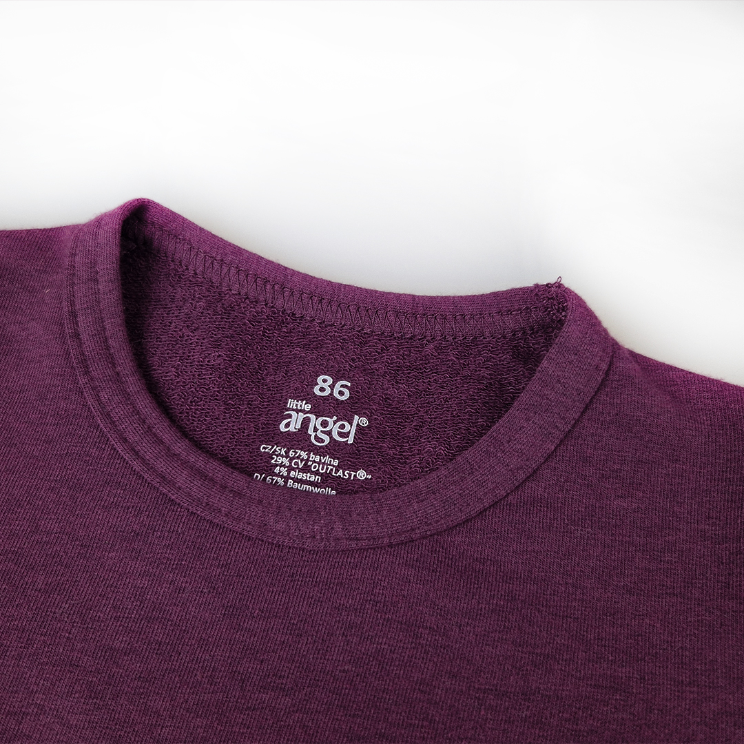 Tričko smyk DR Outlast® - švestková 110