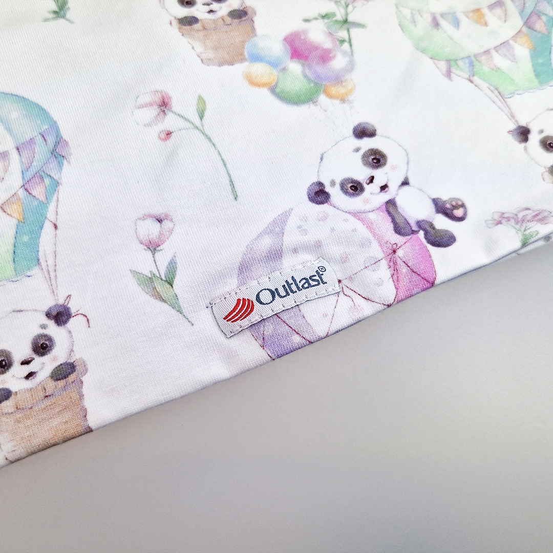 Čepice podšitá Outlast® - panda/sv.fialová 1 | 36-38 cm