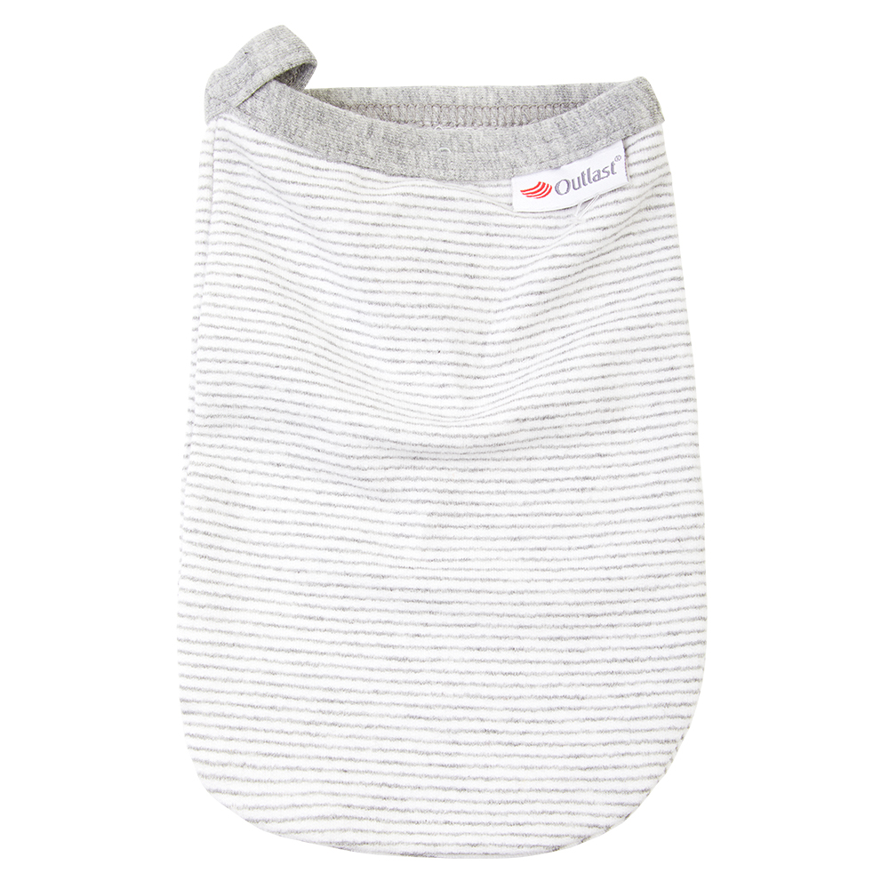 Žínka smyk Outlast® - pruh bílošedý melír