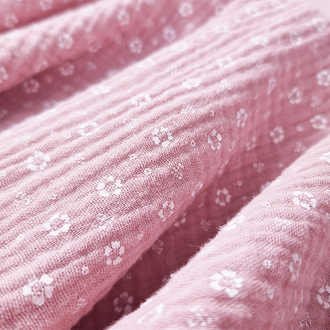 Sukně kolová - starorůžová kytičky 104