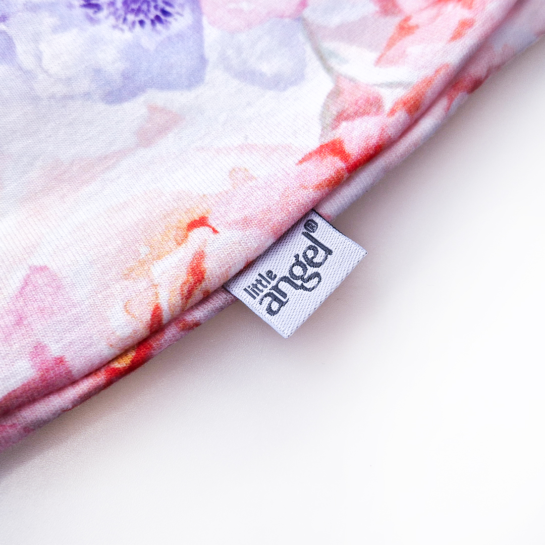 Sukně kolová - sv.růžová květy 92