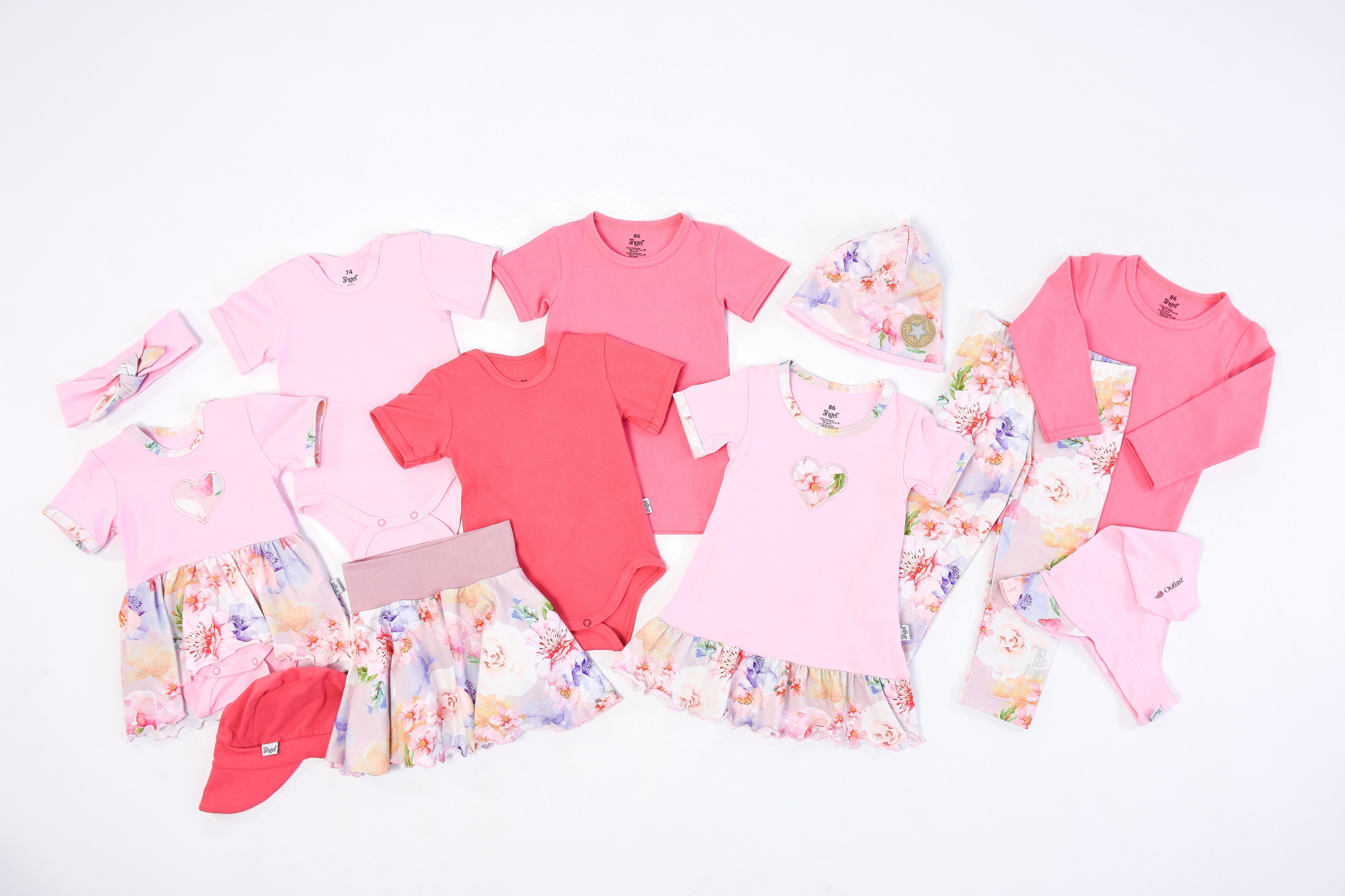 Sukně kolová - sv.růžová květy 92