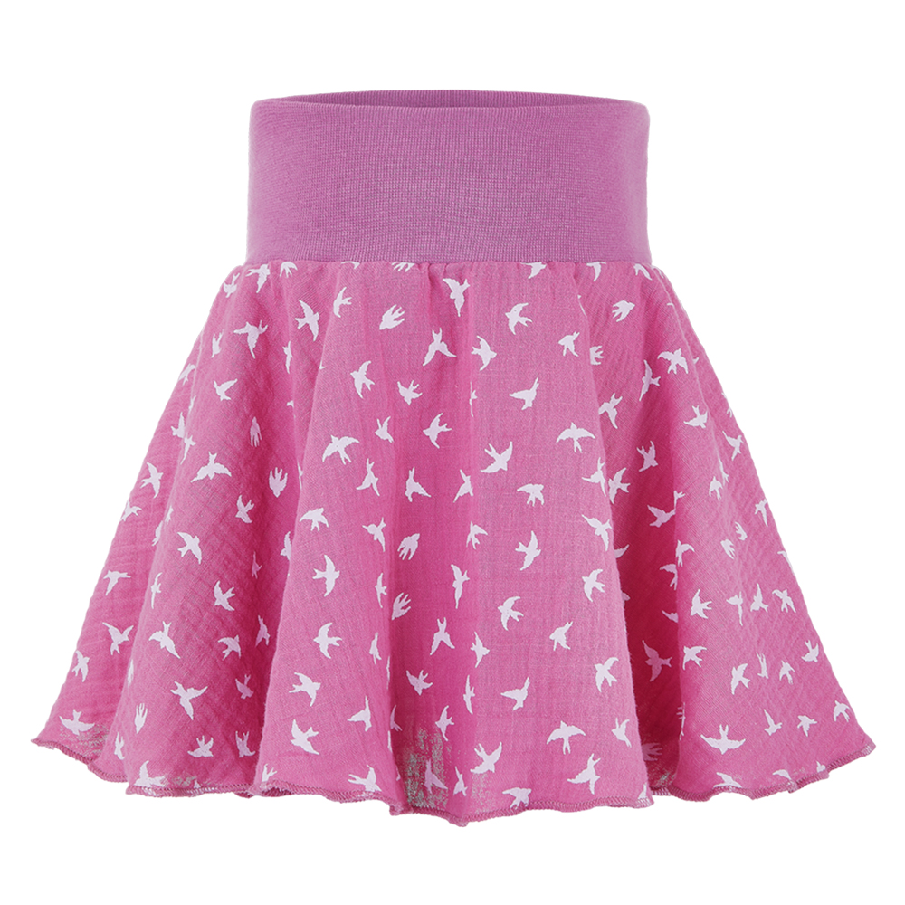 Sukně kolová - tm.starorůžová vlaštovky 92