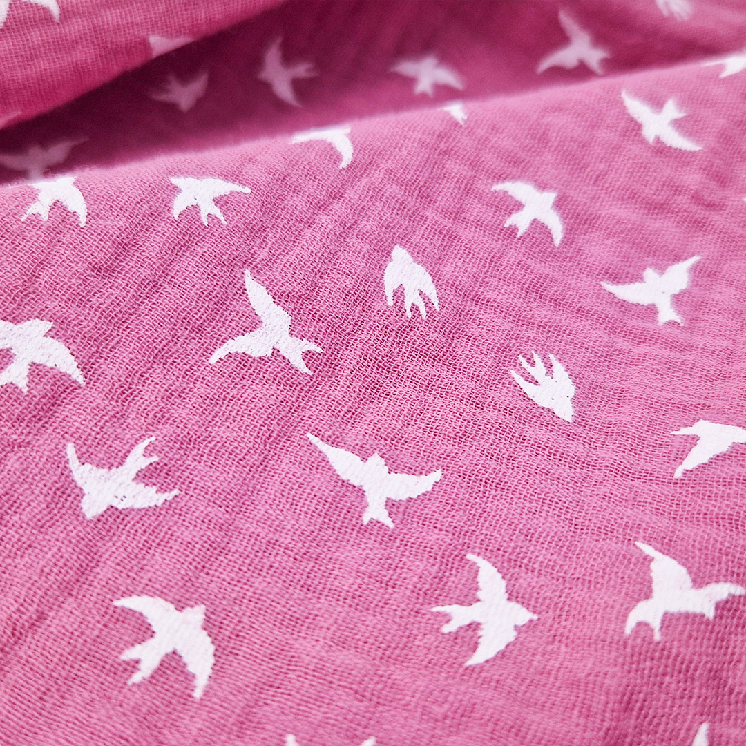 Sukně kolová - tm.starorůžová vlaštovky 116