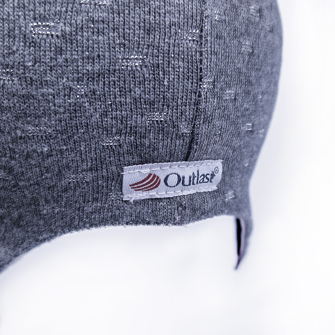 Čepice laponka podšitá LESK Outlast® - tm.šedý melír lesk/růžová baby 3 | 42-44 cm