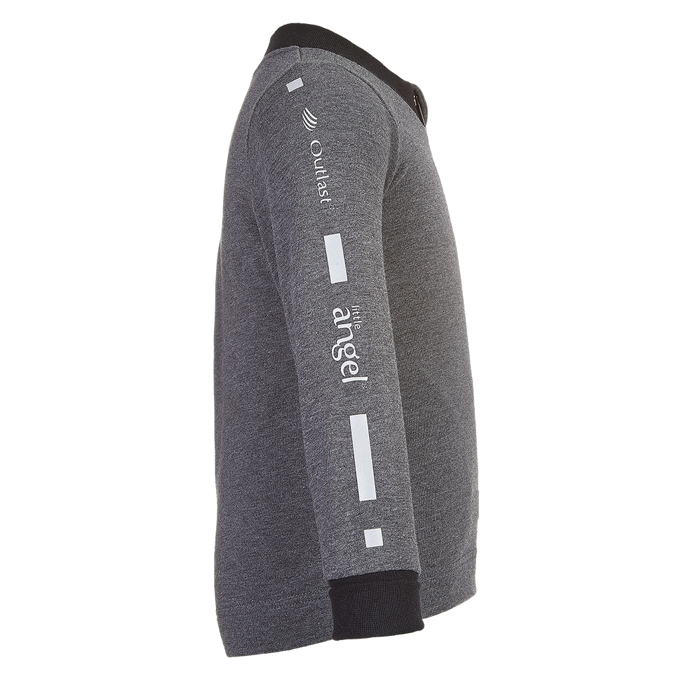 Mikina REFLEX smyk rozepínací Outlast® - tm.šedý melír 98