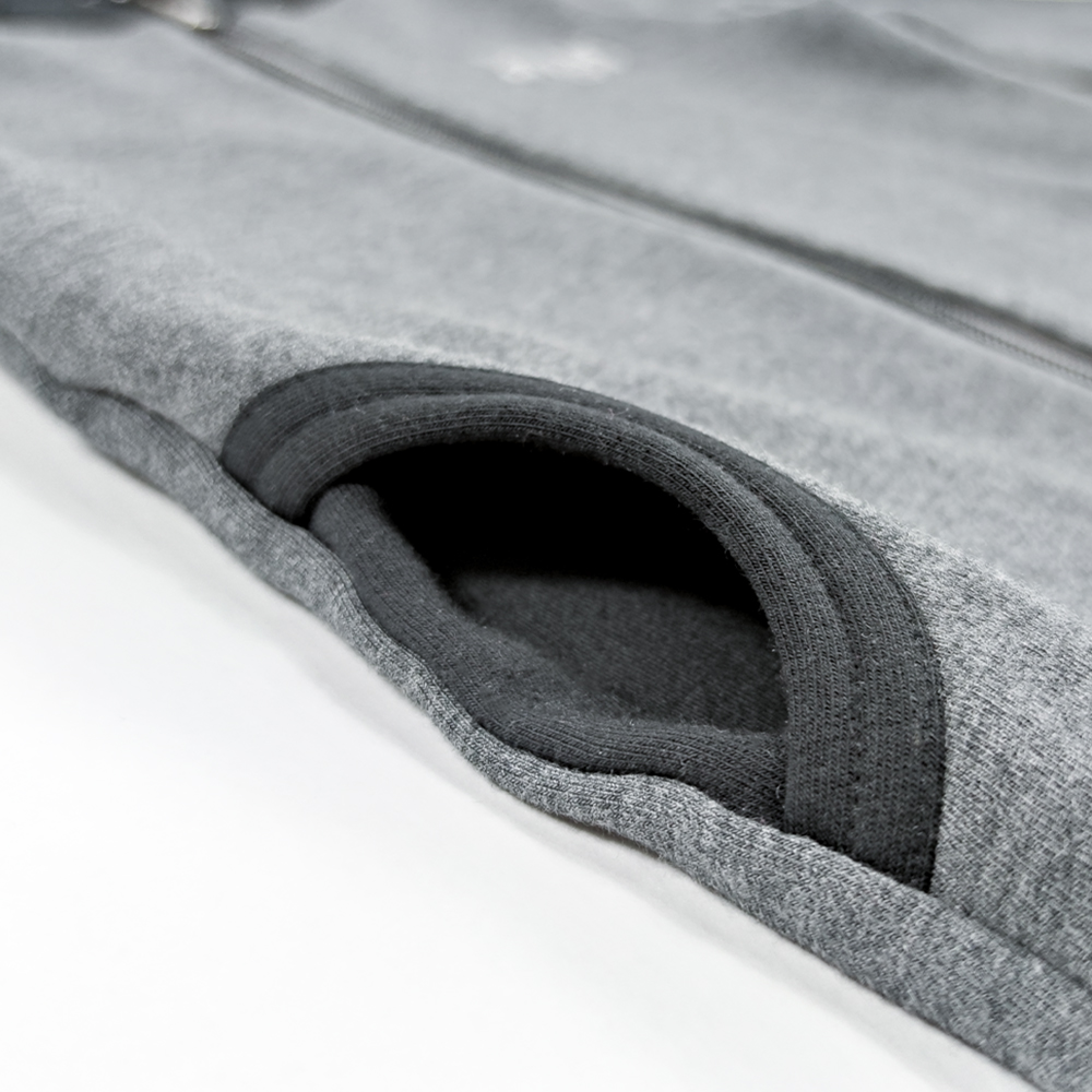 Mikina REFLEX smyk rozepínací Outlast® - tm.šedý melír 98