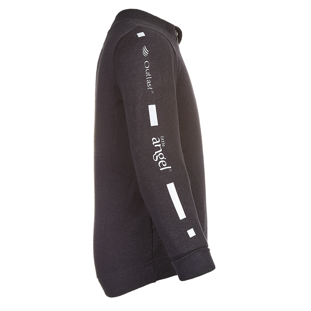 Mikina REFLEX smyk rozepínací Outlast® - černá 128