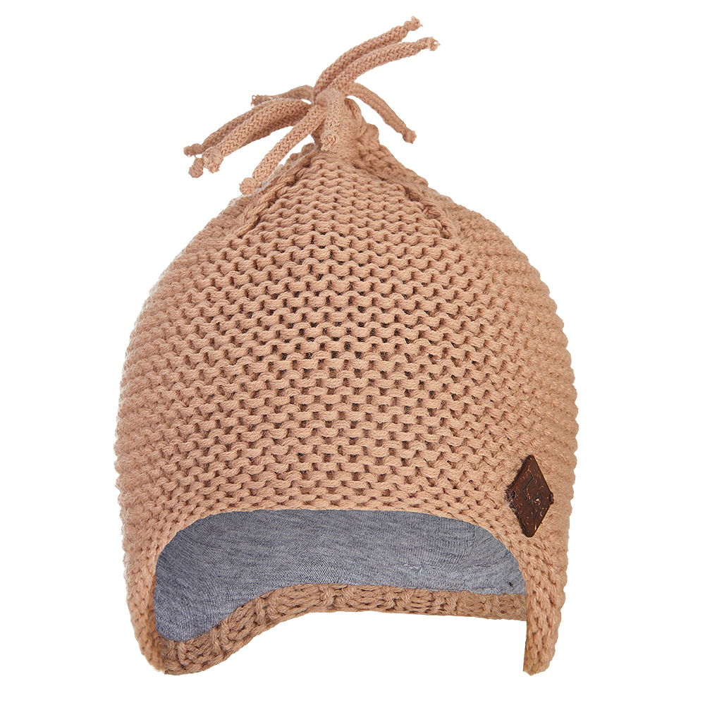 Čepice pletená na uši LA Outlast ® - camel 4 | 45-48 cm