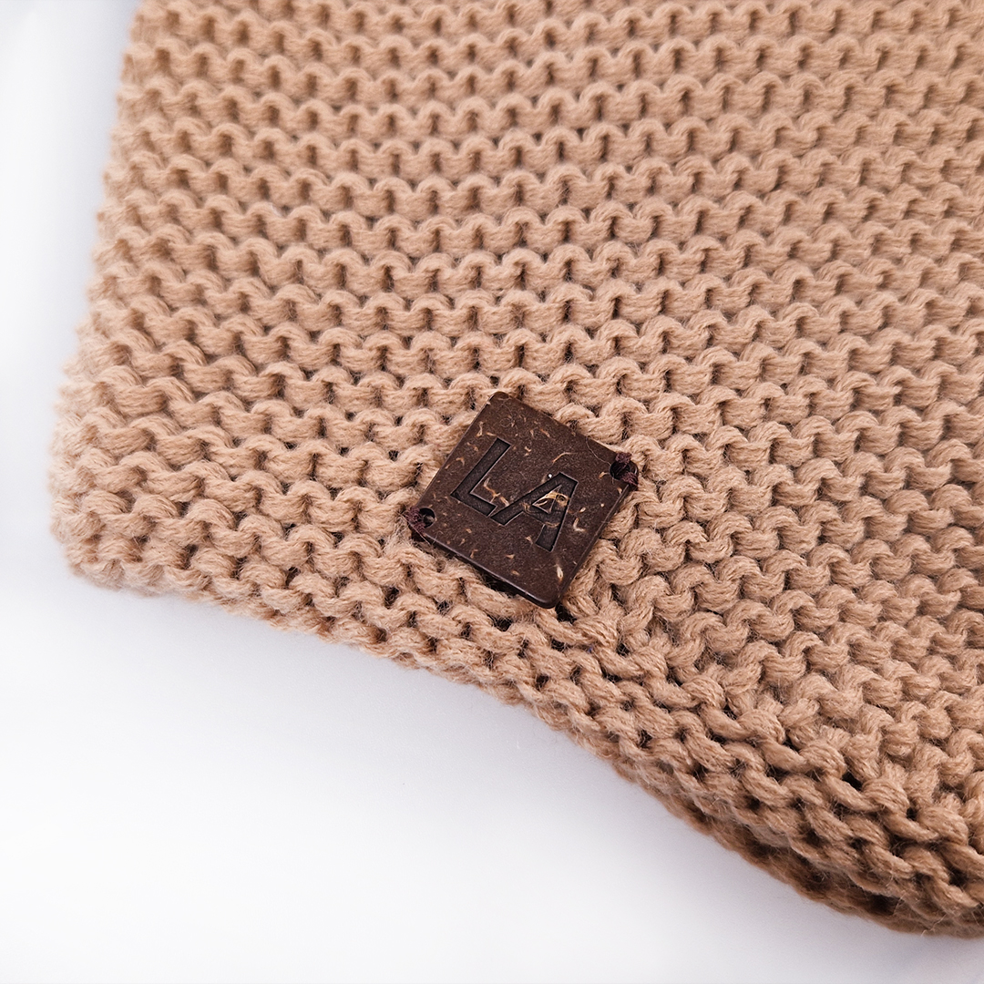 Čepice pletená na uši LA Outlast ® - camel 6 | 54-57 cm