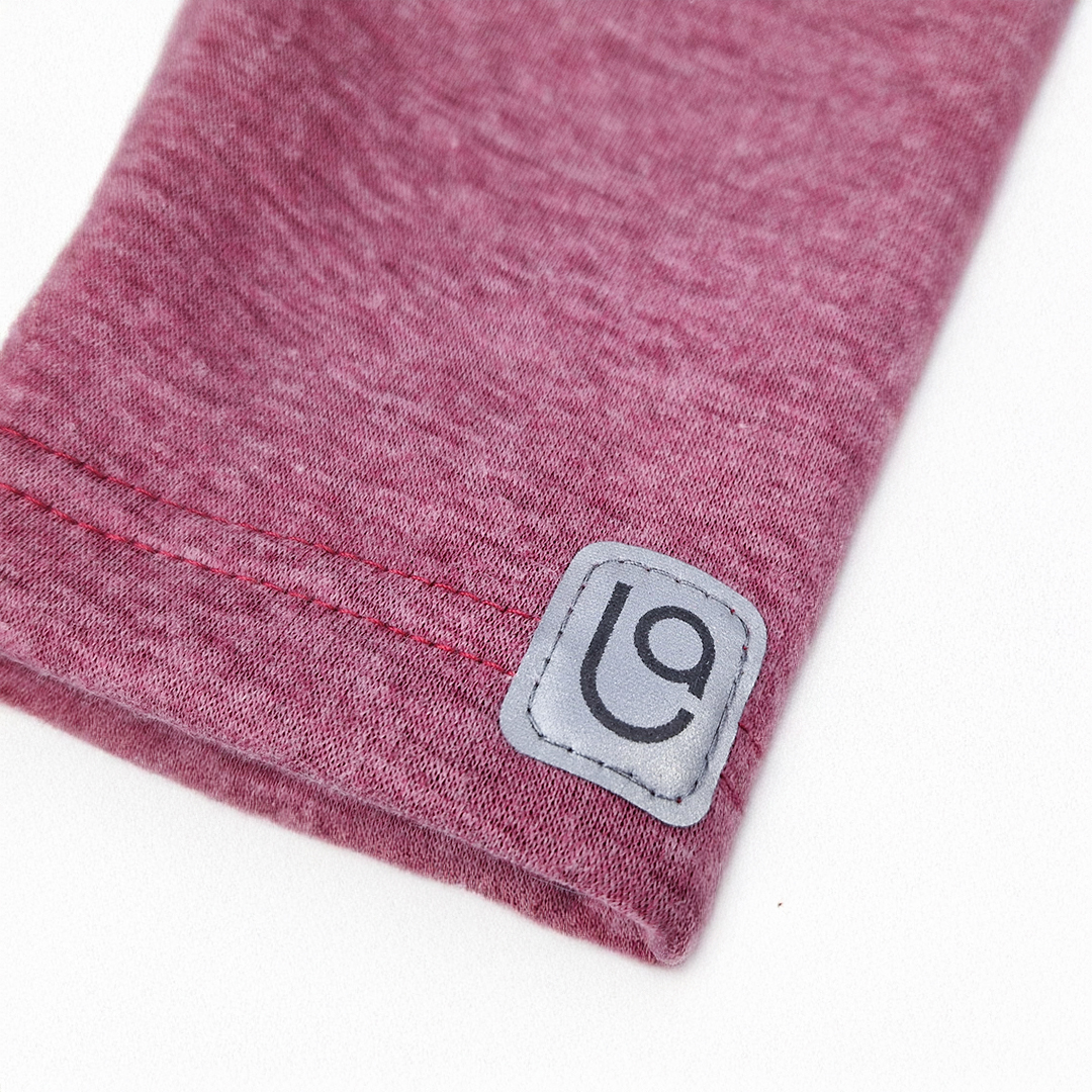 Legíny hřejivé - bordový melír 104