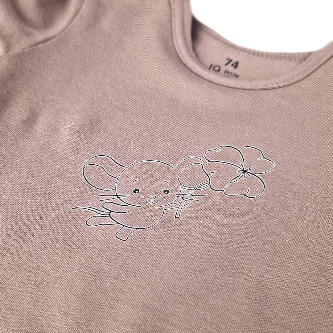 Body tenké KR obrázek Outlast® - oříšková/myška 86