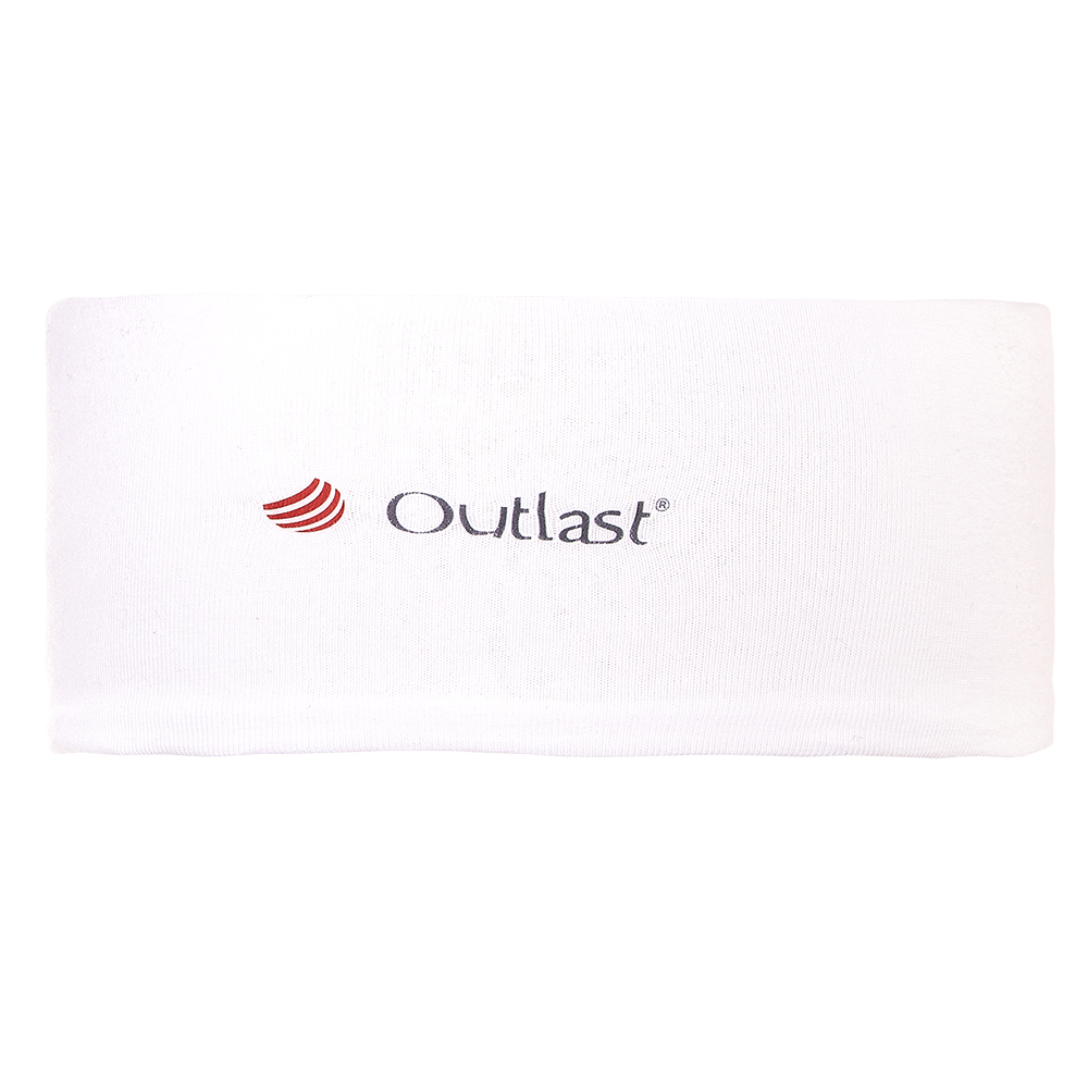 Čelenka tenká Outlast® - bílá/tyrkys motýl UNI