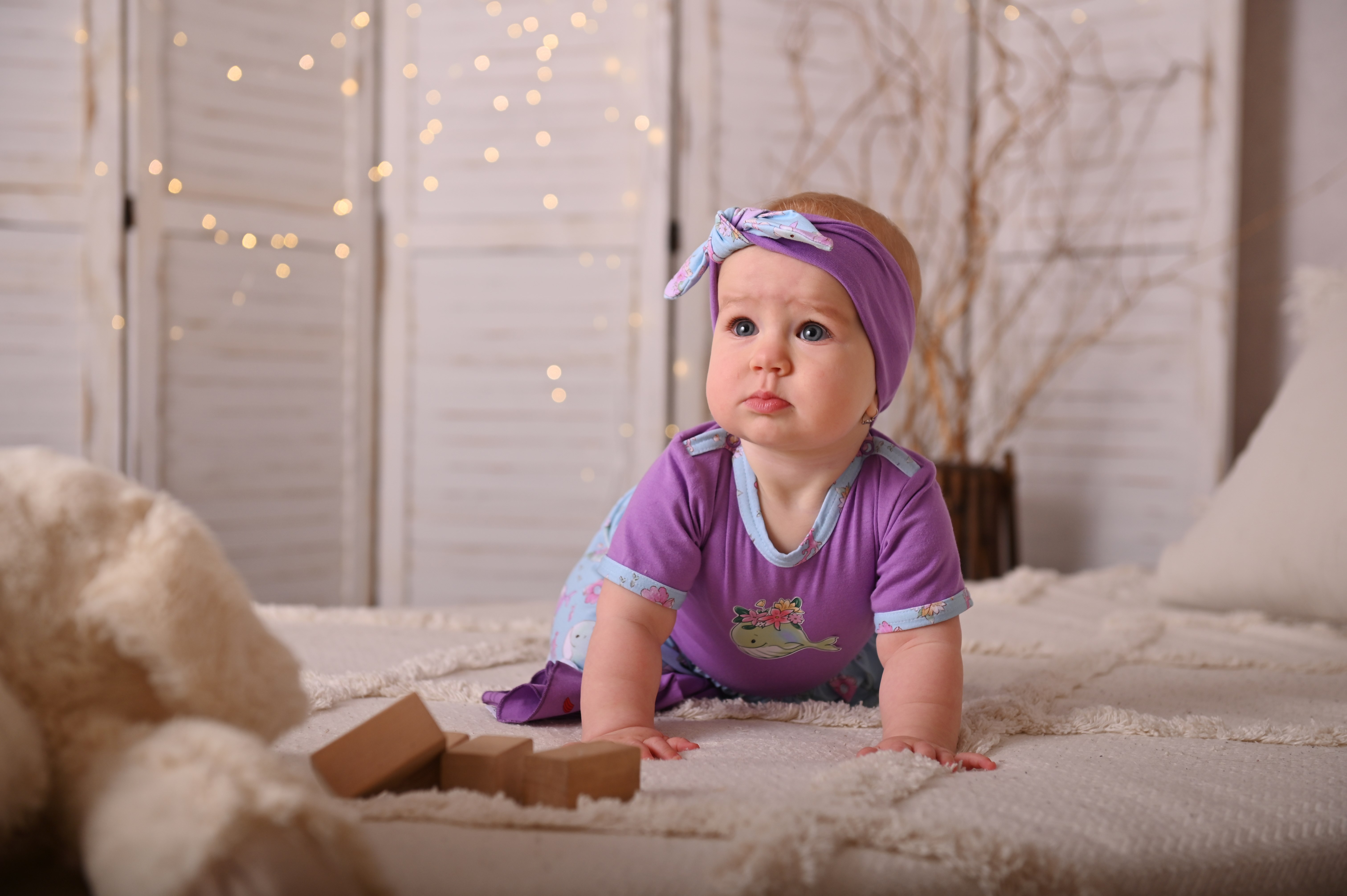 Čelenka tenká Outlast® - fialová/modrá velryba UNI