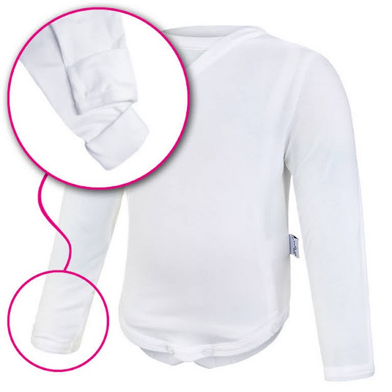 Body tenké zavinovací rukavičky Outlast® - bílá 62