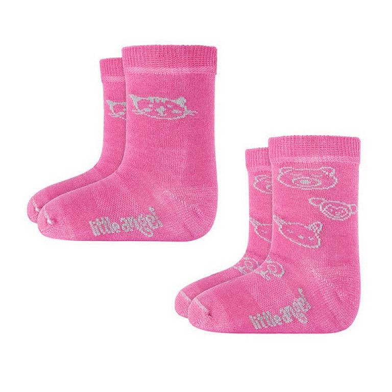 Ponožky dětské set obrázek Outlast® - růžová 15-19 | 10-13 cm