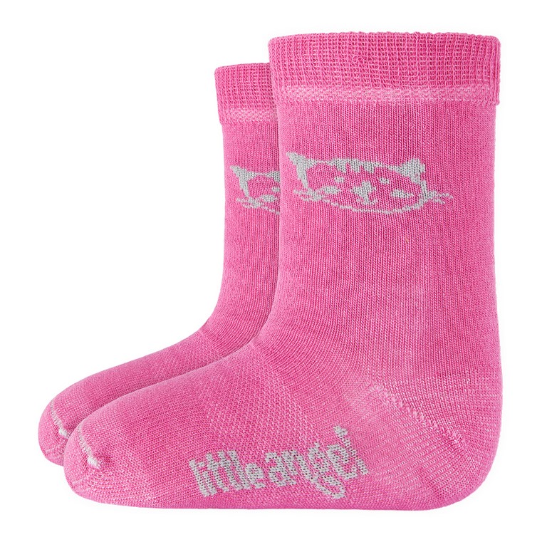 Ponožky dětské set obrázek Outlast® - růžová 20-24 | 14-16 cm