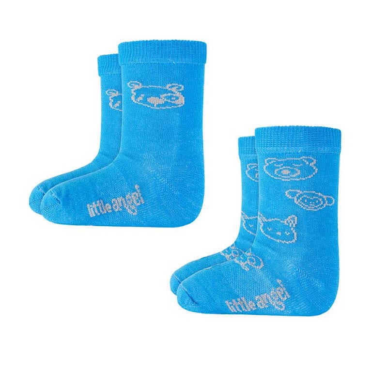Ponožky dětské set obrázek Outlast® - modrá 25-29 | 17-19 cm