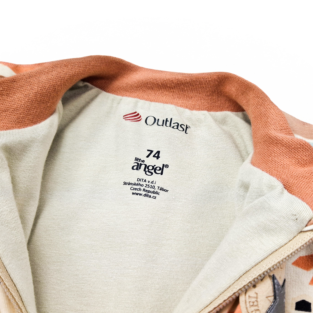 Mikina podšitá Outlast® - zvířátka barevná/sv.béžová 98