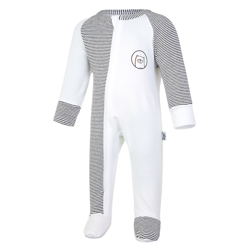 Overal smyk DR Outlast® - bílá/pruh bíločerný 62