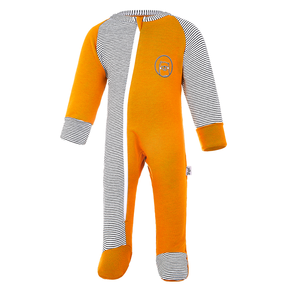 Overal smyk DR Outlast® - medová/pruh bíločerný 62