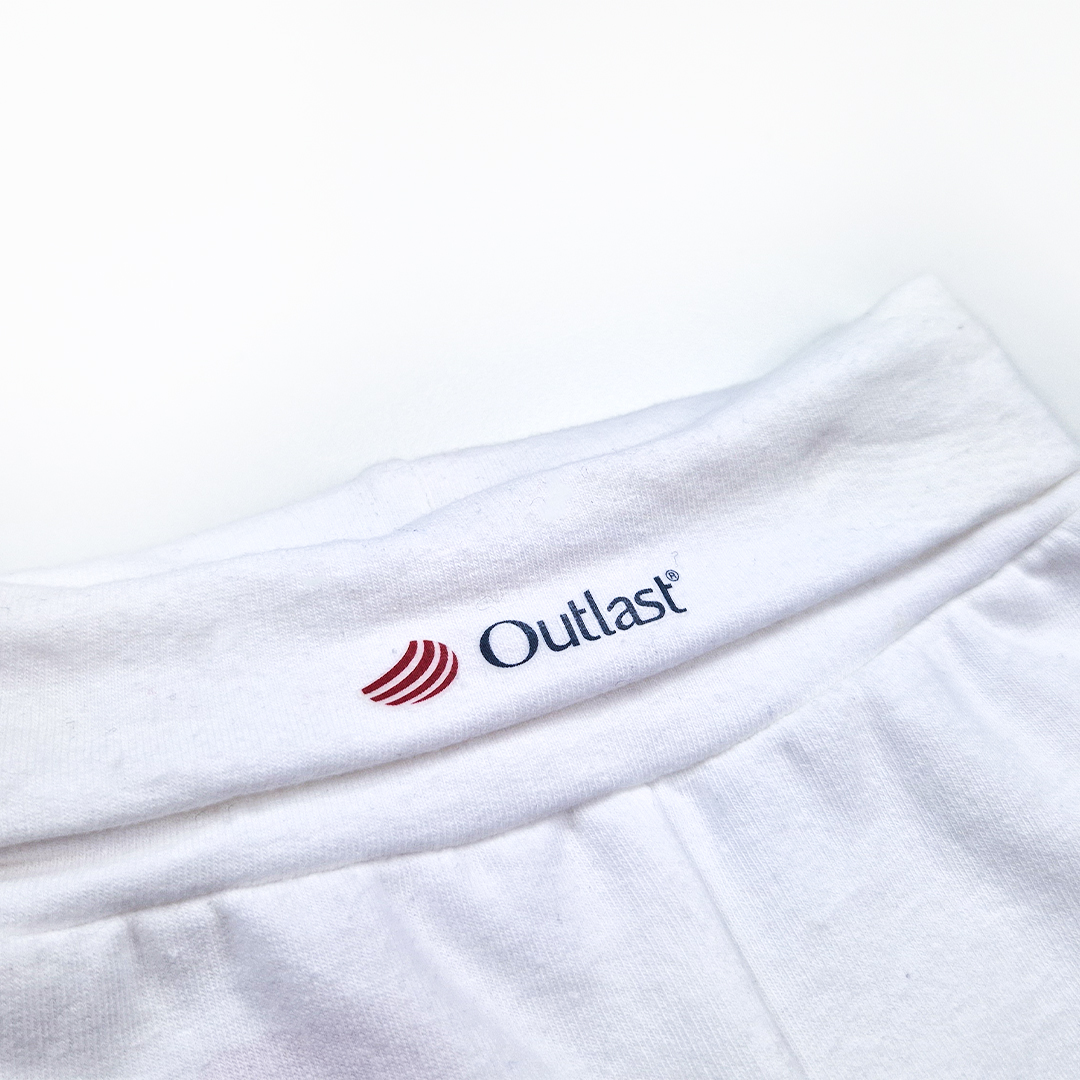 Polodupačky smyk Outlast® - bílá 62