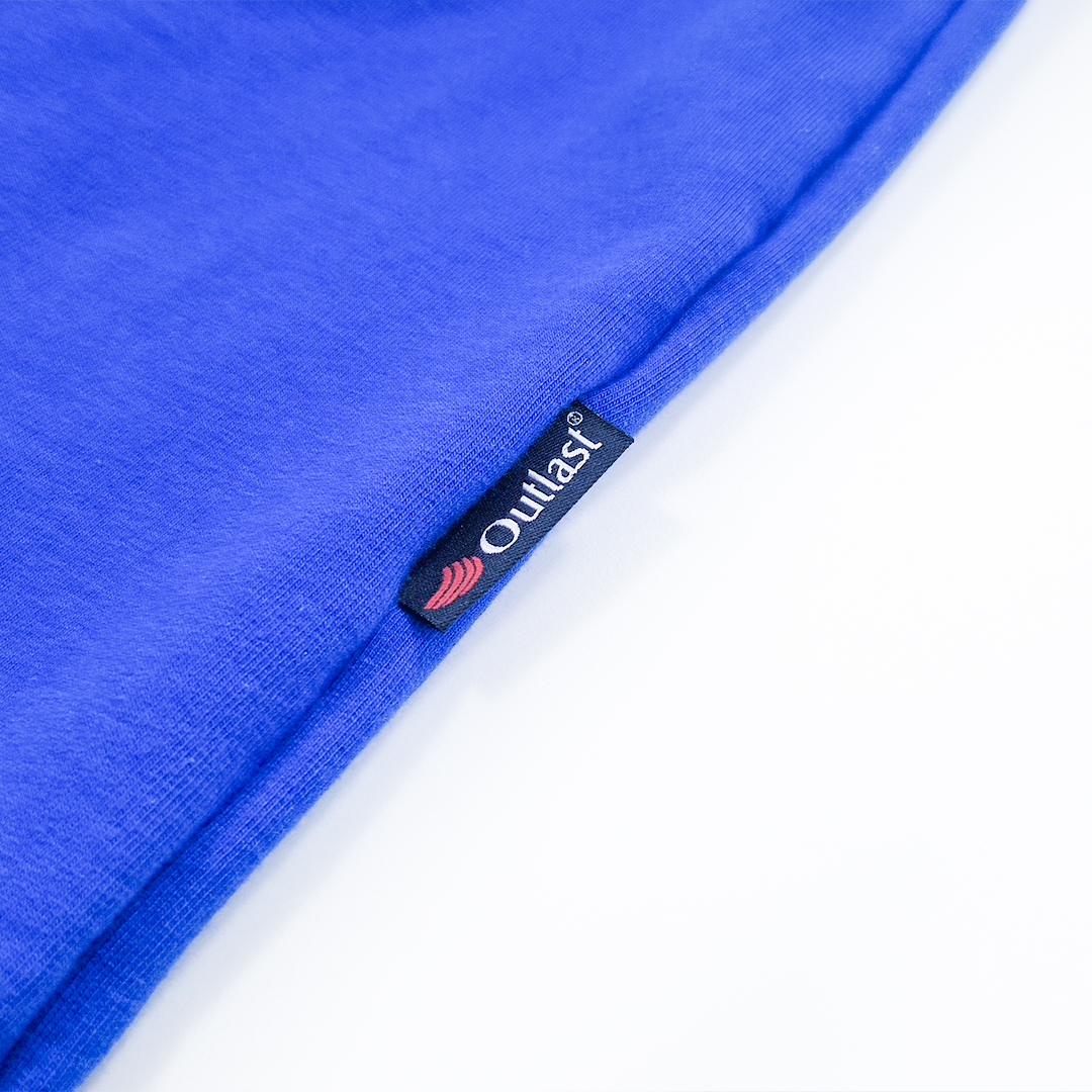Tepláky smyk kapsa Outlast® - modrá royal 104
