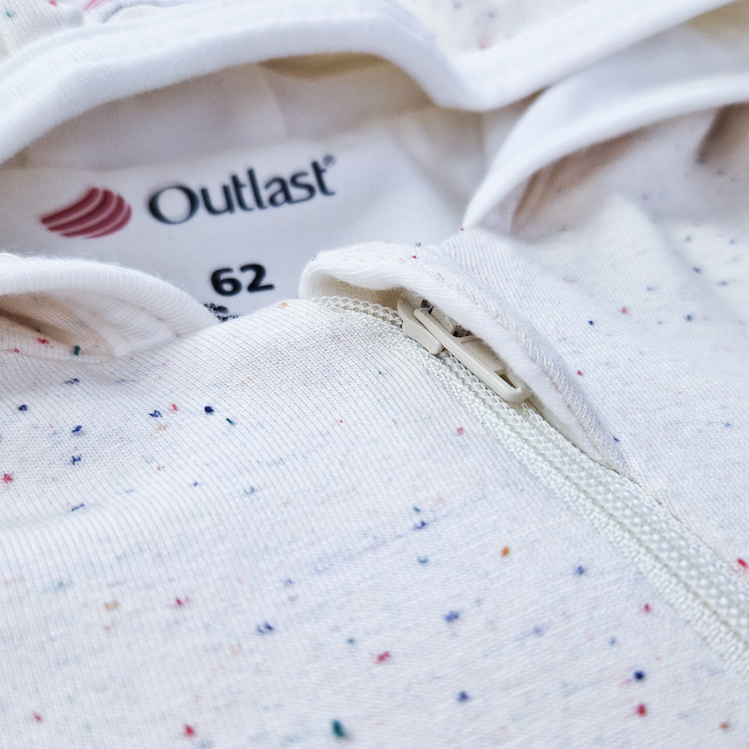 Overal podšitý DR Outlast® - krémová barevné tečky/bílá káva 56