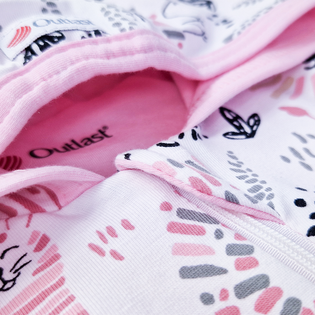 Overal podšitý DR Outlast® - bílá lvi/růžová baby 68