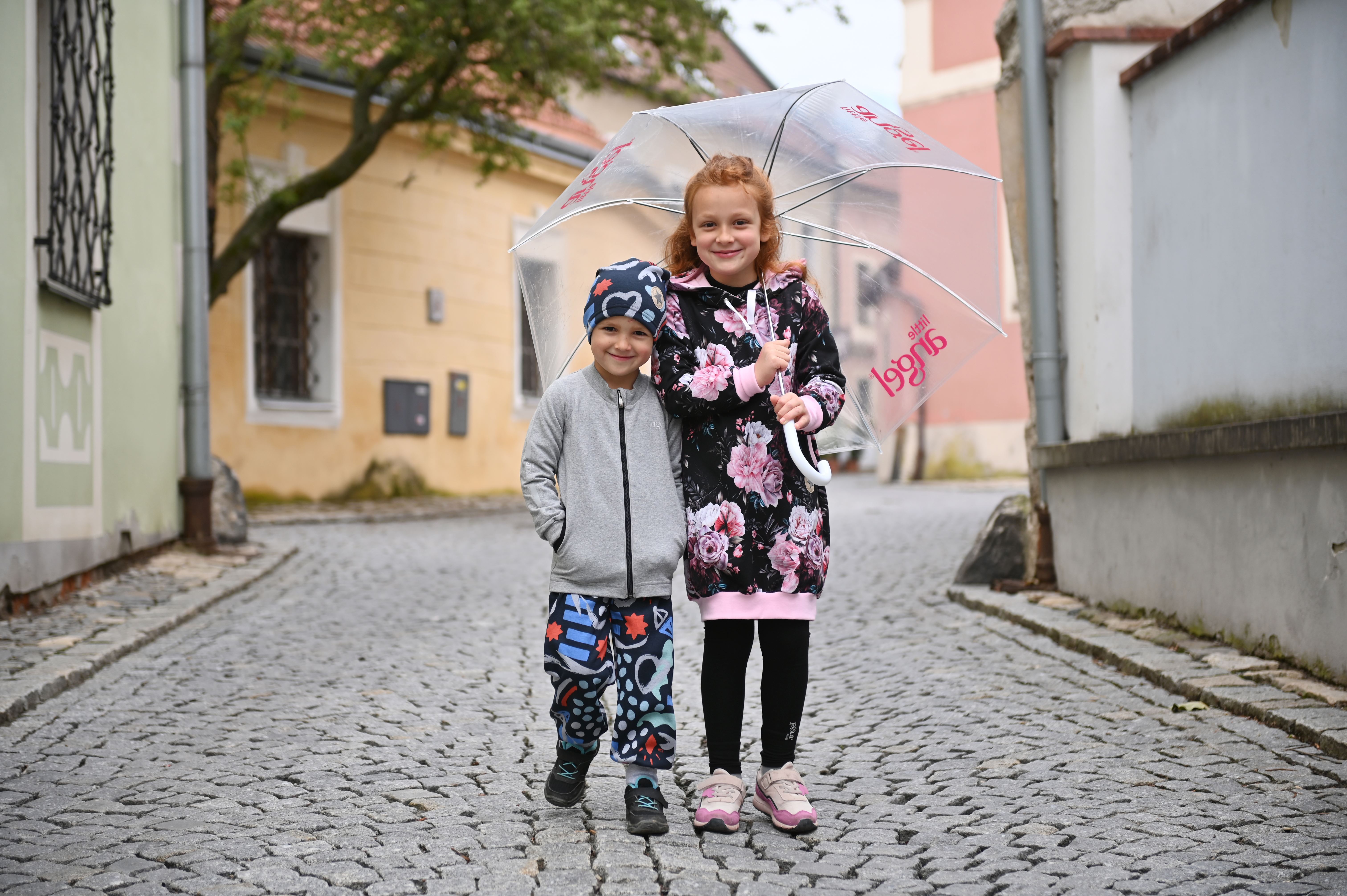 Tepláky hřejivé - černá vzor 122