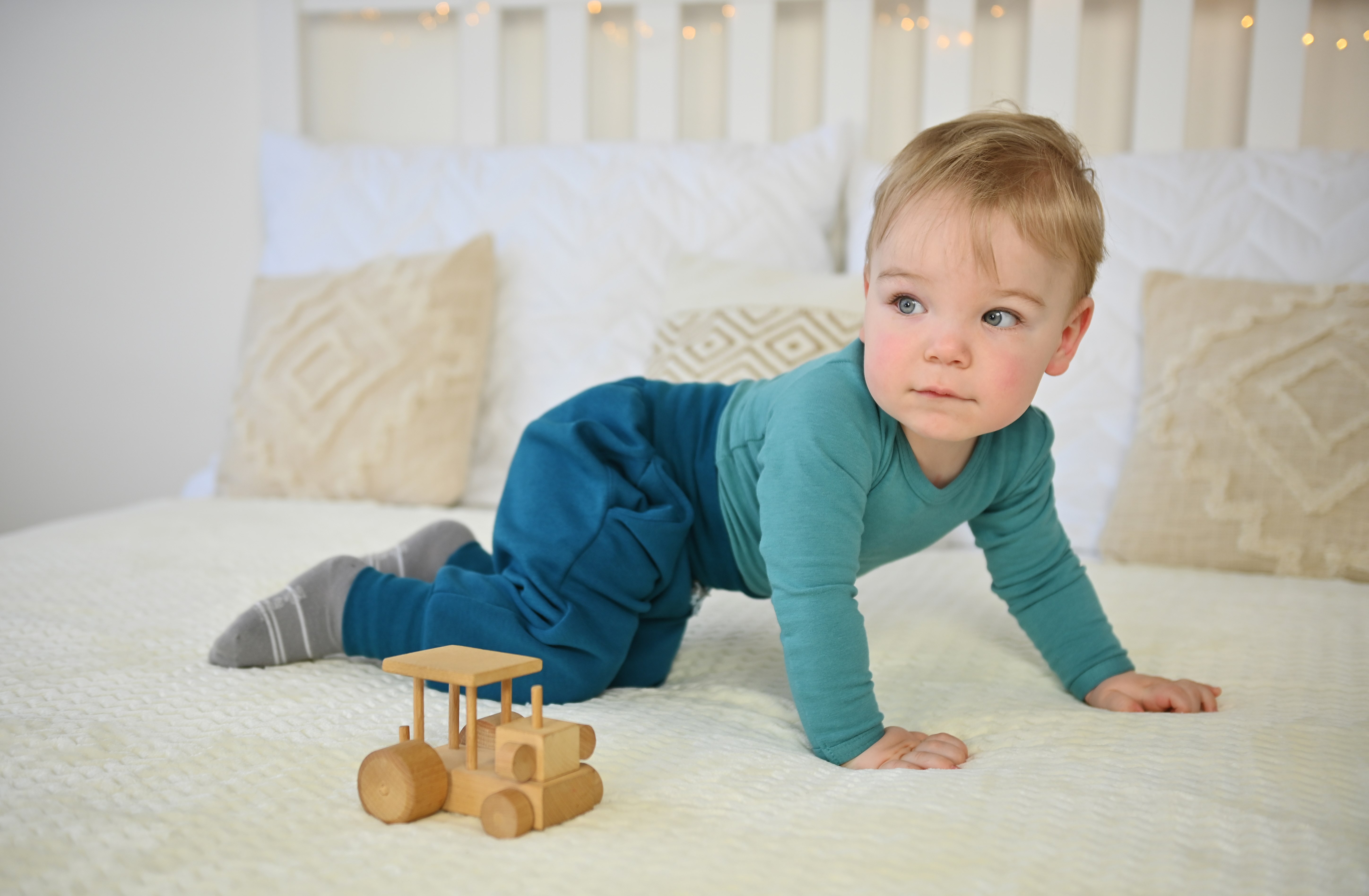 Tepláky hřejivé - tyrkys 122