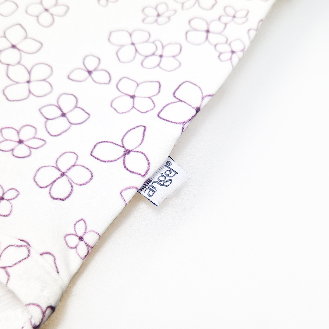 Body tenké tričko TISK KR Outlast® - bílá kytičky 62