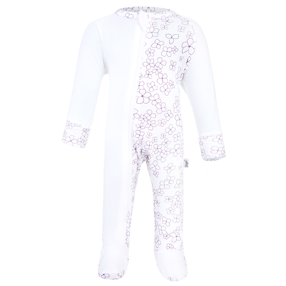 Overal tenký TISK DR Outlast® - bílá kytičky 62