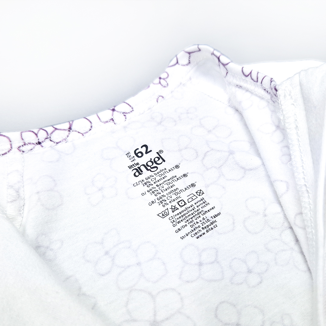 Overal tenký TISK DR Outlast® - bílá kytičky 80