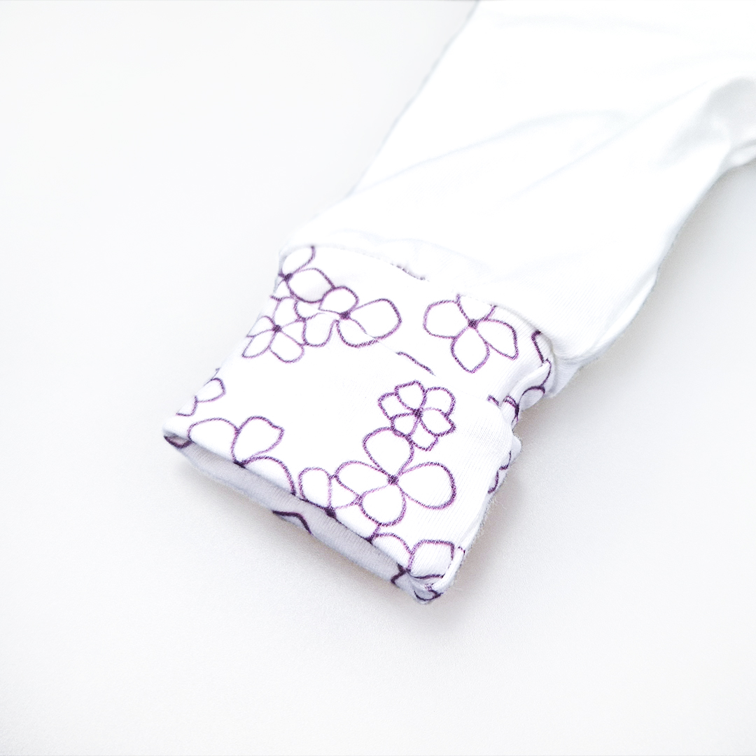 Overal tenký TISK DR Outlast® - bílá kytičky 80