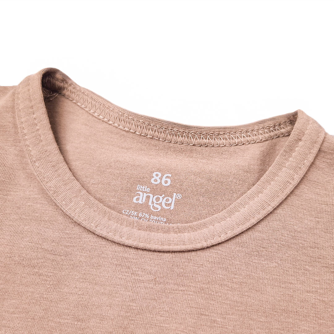 Tričko tenké KR Outlast® - oříšková 128